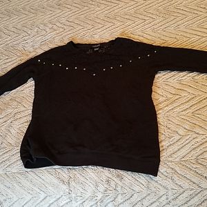 Black lace sweatshirt